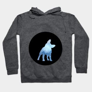 French Bulldog - Ocean Blue Silhouette Hoodie